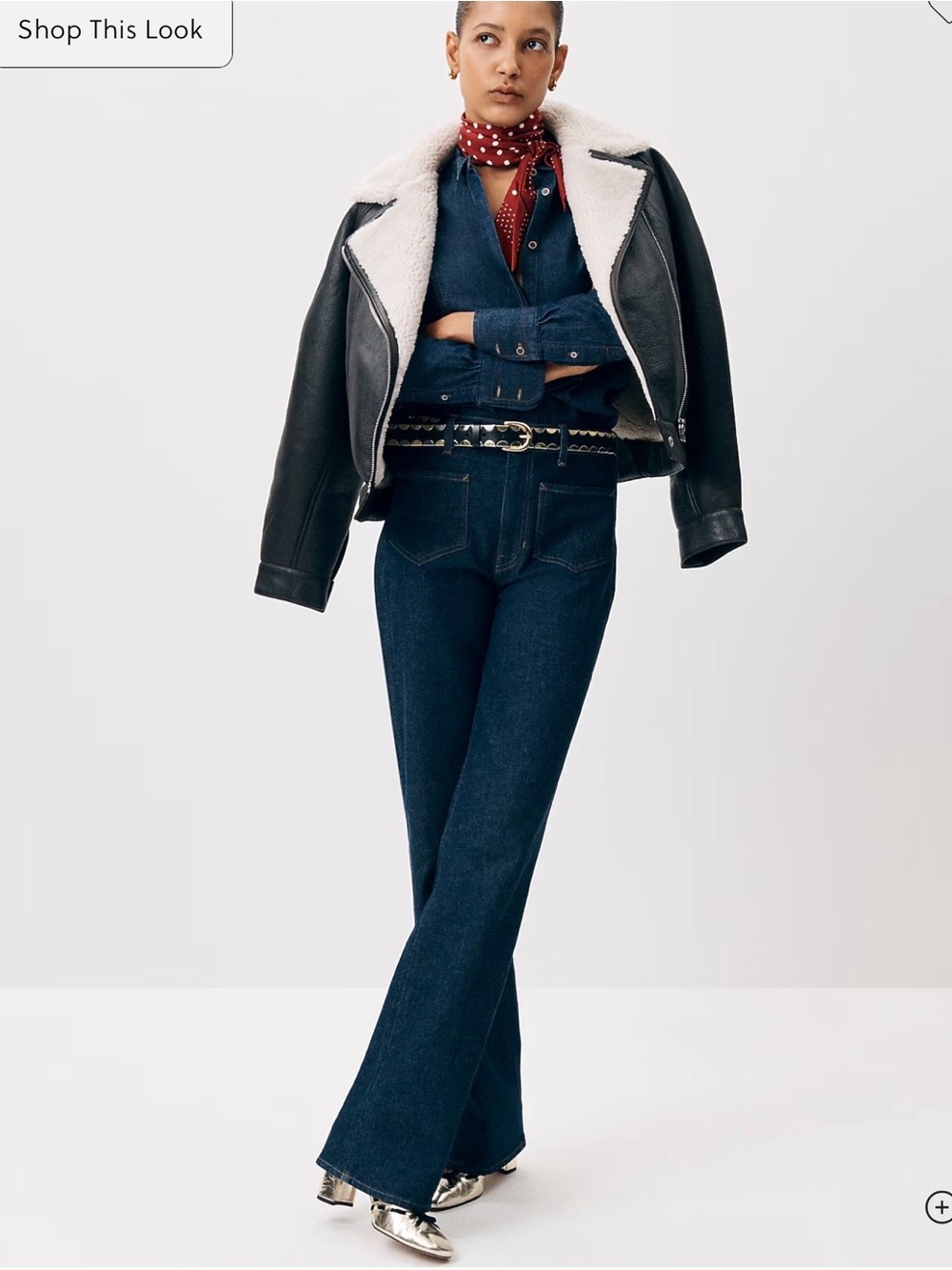 J crew Full-length slim-wide jean with patch pockets (retails for $158)